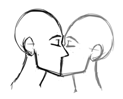 Anime Kiss, Romantic Moment, Heartfelt Connection, Whimsical Scene, Emotional Bond Drawing