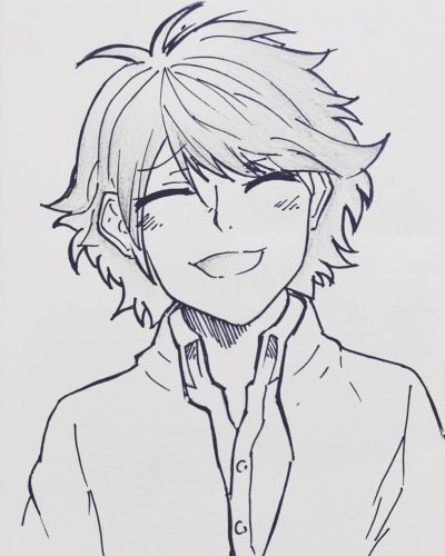 Anime Male, Otaku Hero, Shonen Lead, Manga Character, Anime Protagonist Drawing