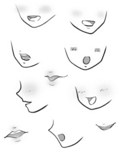 Anime Smile, Joyful Expression, Playful Charm, Whimsical Grin, Cheerful Glow Drawing