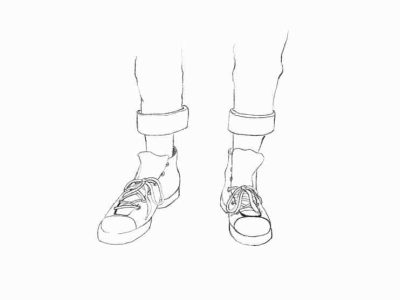 Anime Shoes, Unique Designs, Otaku Style, Cosplay Sneakers, Custom Footwear Drawing