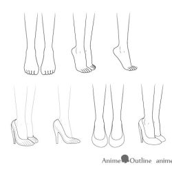 Anime Shoes Drawing