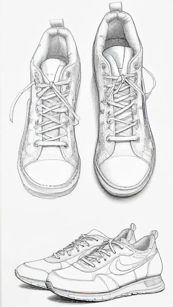 Anime Shoes Drawing Art Sketch Image