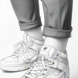 Anime Shoes Drawing Sketch Image