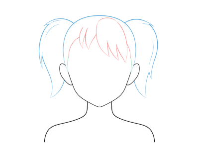 Anime Face, Cartoon Expression, Kawaii Style, Manga Features, Character Design Drawing