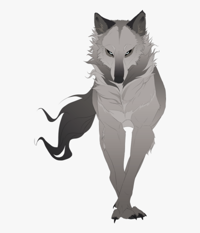 Anime Wolf, Fierce Spirit, Mystical Creature, Loyal Companion, Artistic Expression Drawing