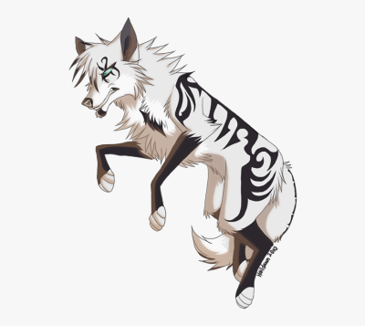 Anime Wolf, Mythical Beast, Japanese Animation, Fantasy Creature, Furry Character Drawing