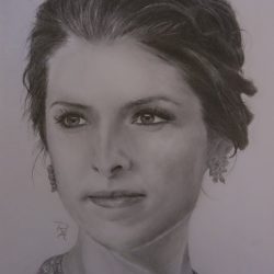 Anna Kendrick Drawing Artistic Sketching