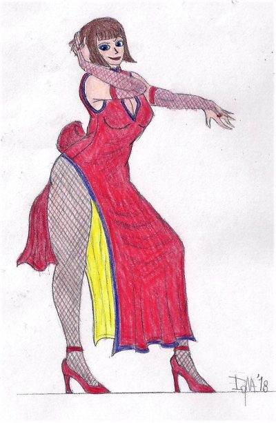 Anna Williams, Character, Martial Arts, Tekken, Fighting Drawing