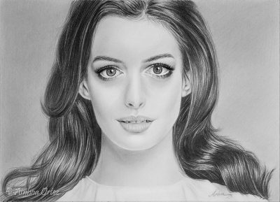 Anne Hathaway, Glamour, Actress, Hollywood, Oscar Drawing