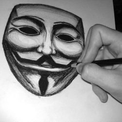 Anonymous Drawing Stunning Sketch