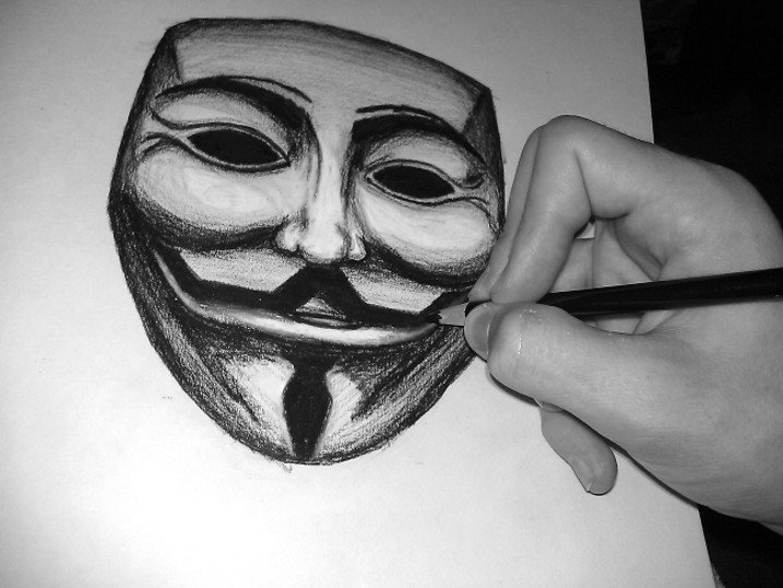 Anonymous Drawing Stunning Sketch