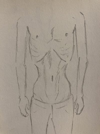 Anorexia, Eating Disorder, Mental Health, Nutrition, Body Image Drawing