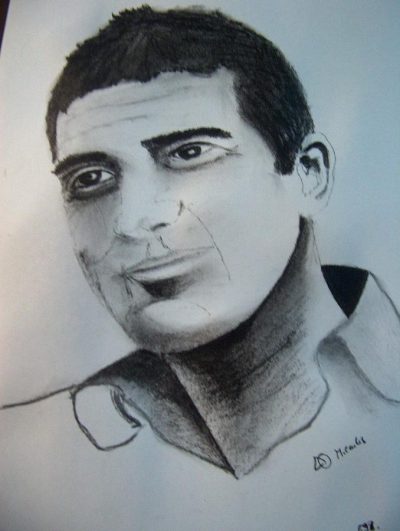 Antonio Banderas, Film Producer, Spanish Actor, Charismatic Star, Voice Artist Drawing