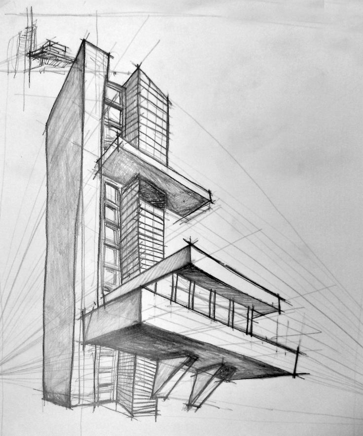 Architecture Drawing Artistic Sketching