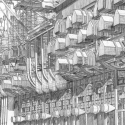 Architecture Drawing Intricate Artwork