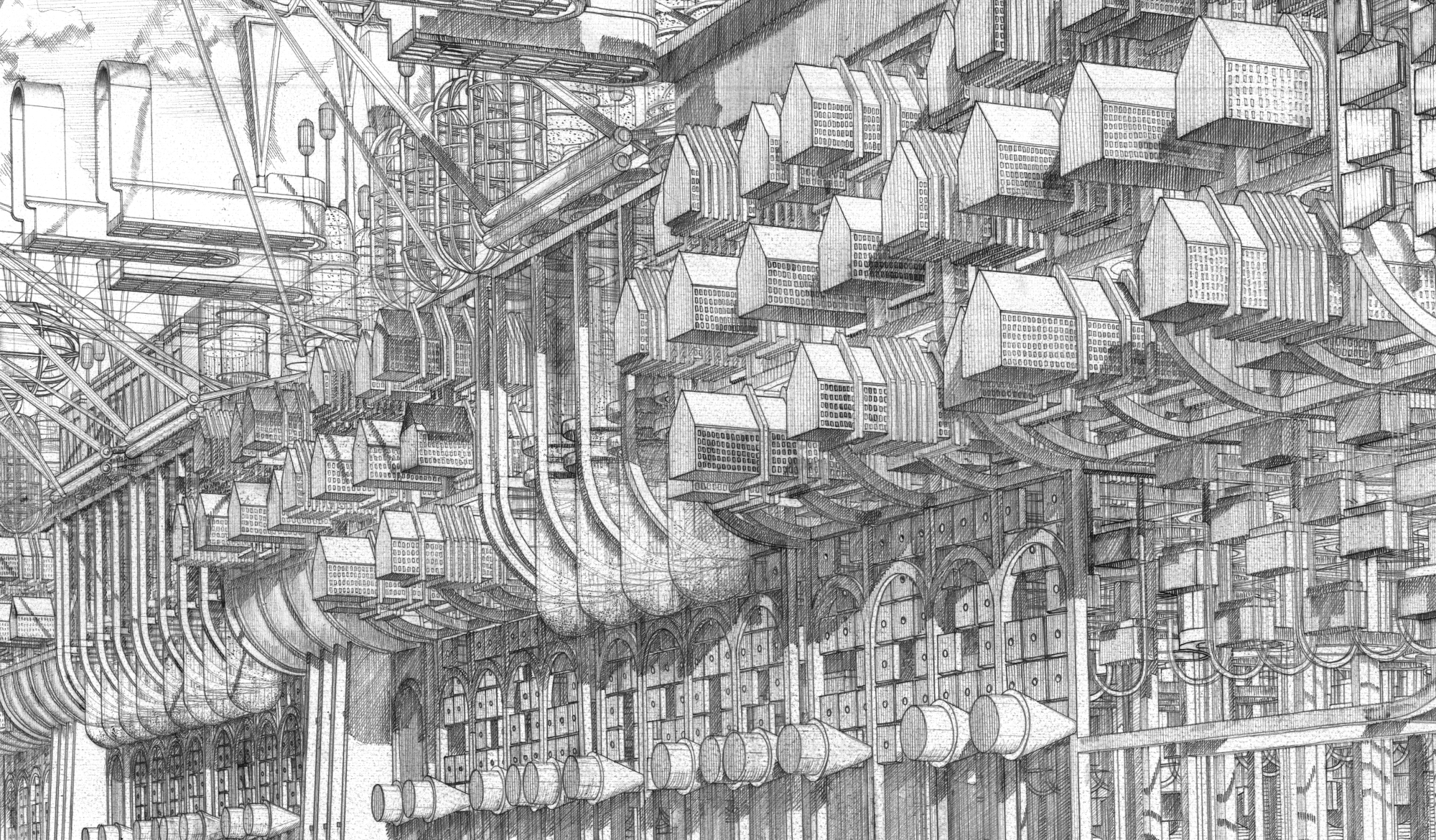 Architecture Drawing Intricate Artwork