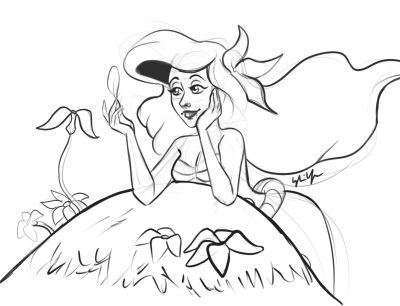 Ariel, Adventure, Fantasy, Friendship, Magic Drawing