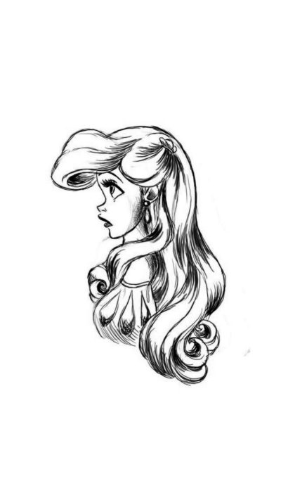 Ariel, Enchantment, Freedom, Adventure, Transformation Drawing