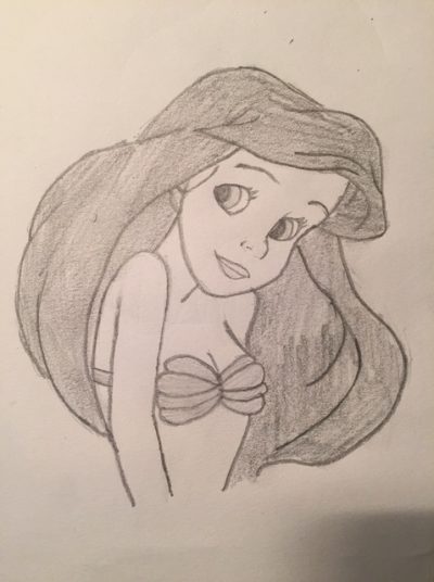 Ariel, Enchantment, Freedom, Adventure, Transformation Drawing