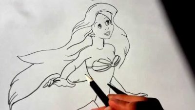 Ariel, Enchantment, Freedom, Adventure, Transformation Drawing