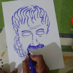 Aristotle Drawing Amazing Sketch