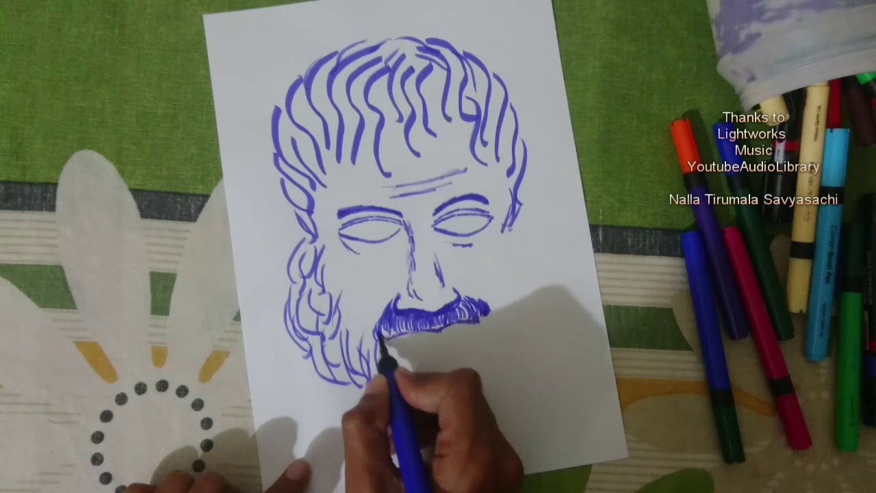 Aristotle Drawing Amazing Sketch