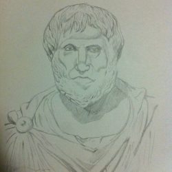 Aristotle Drawing Artistic Sketching