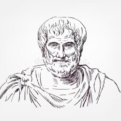 Aristotle Drawing Realistic Sketch