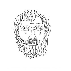 Aristotle Drawing Sketch