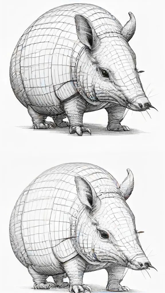 Armadillo Drawing Sketch Picture