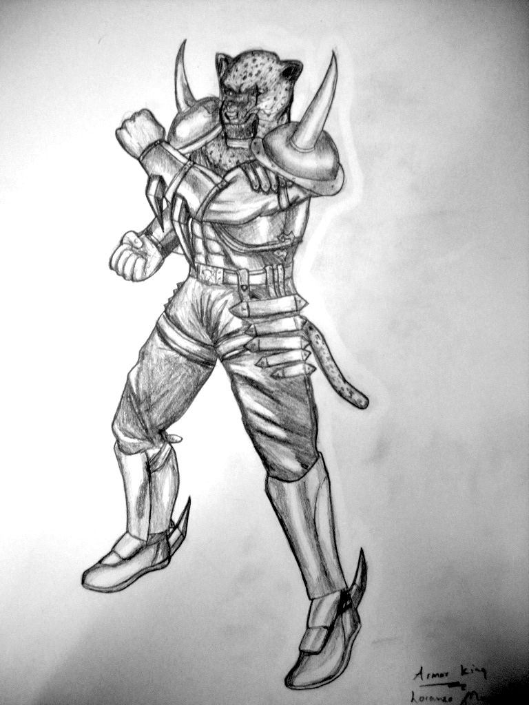 Armor King Drawing Amazing Sketch