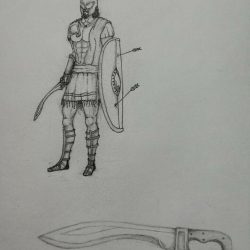 Armor King Drawing Creative Style