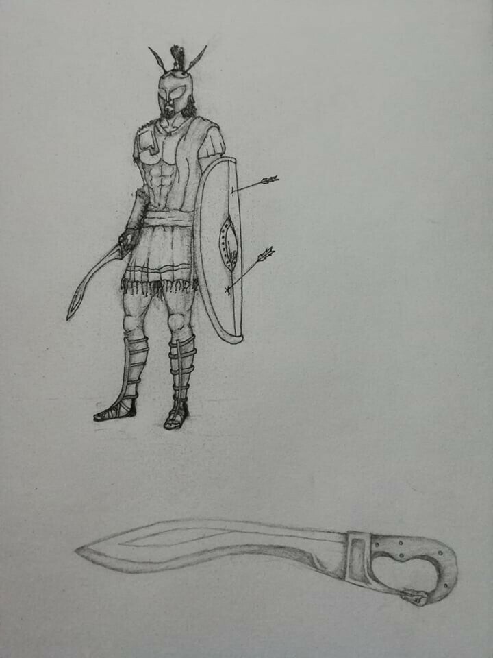 Armor King Drawing Creative Style