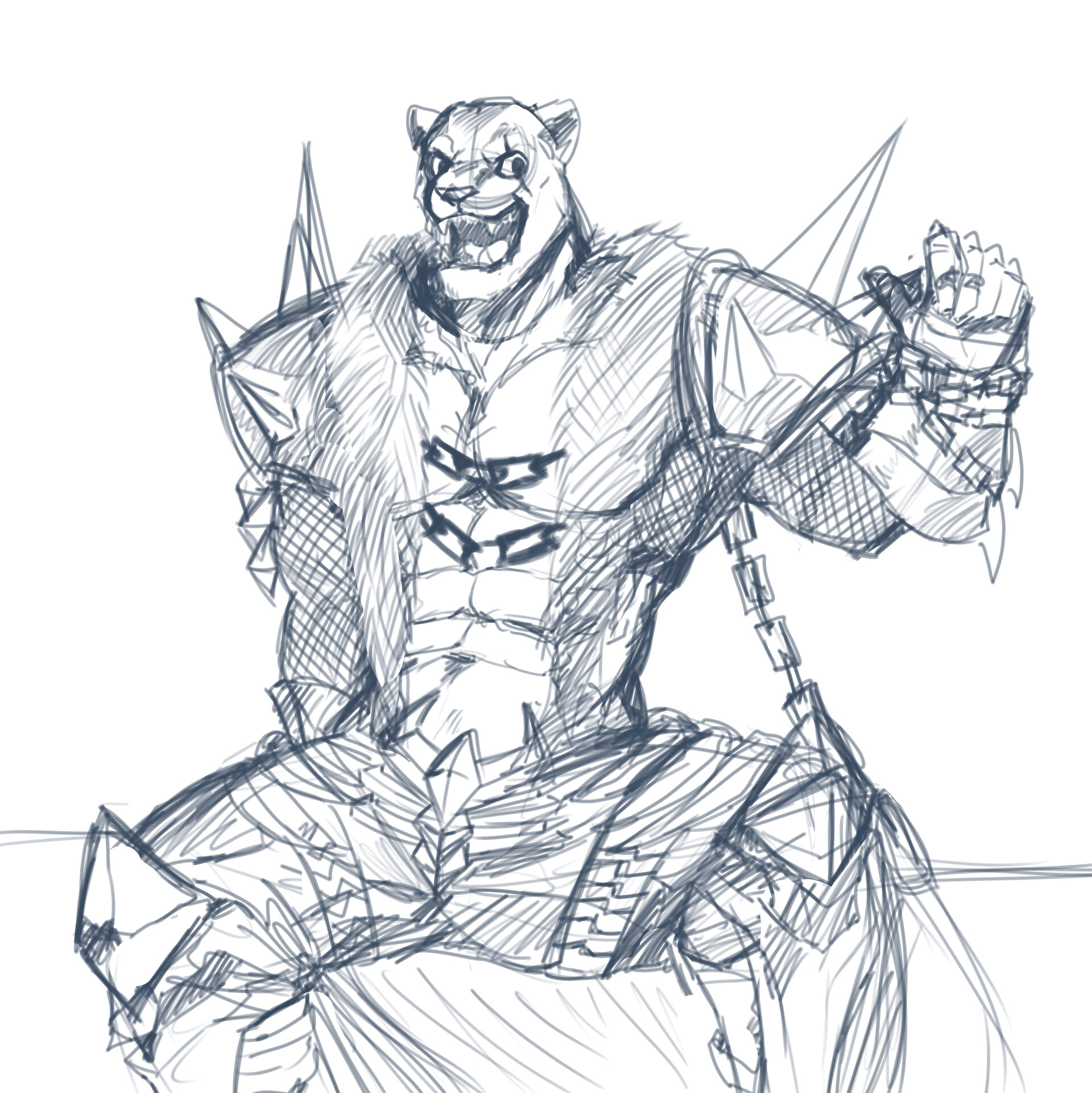 Armor King Drawing Hand drawn