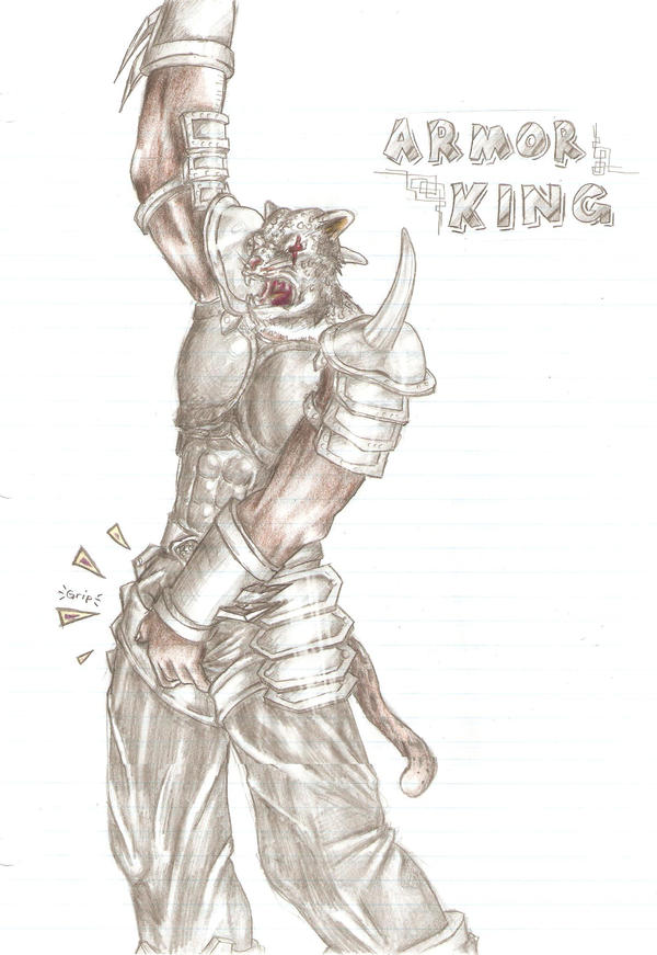 Armor King Drawing Modern Sketch
