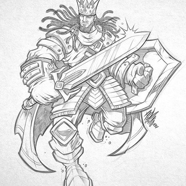 Armor King Drawing