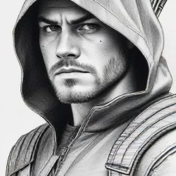 Arrow TV Series Drawing Art Sketch Image