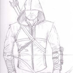 Arrow TV Series Drawing Hand drawn Sketch