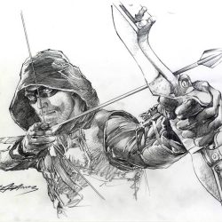 Arrow TV Series Drawing Photo