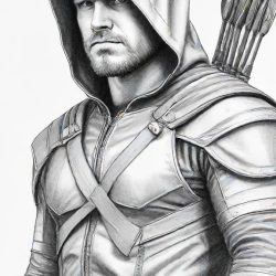 Arrow TV Series Drawing Sketch Picture