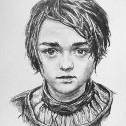 Arya Stark Drawing Artistic Sketching