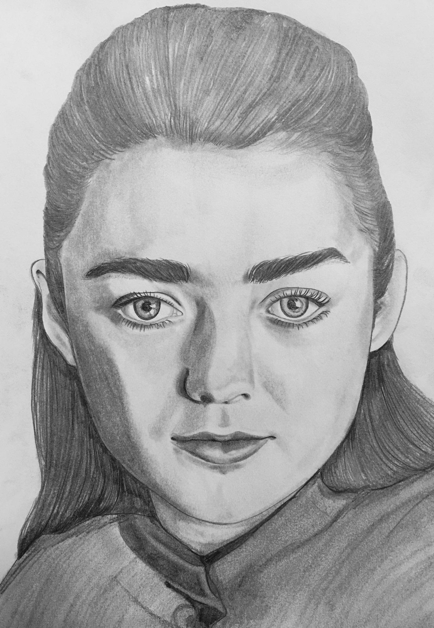 Arya Stark Drawing Creative Style