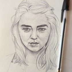 Arya Stark Drawing Fine Art