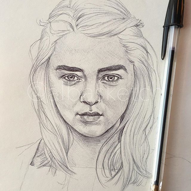 Arya Stark Drawing Fine Art