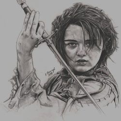 Arya Stark Drawing Sketch