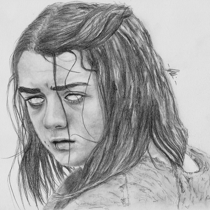 Arya Stark Drawing Stunning Sketch