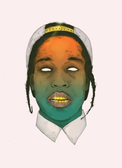 Asap Rocky, Hip-Hop, Influencer, Fashion, Collaborations Drawing