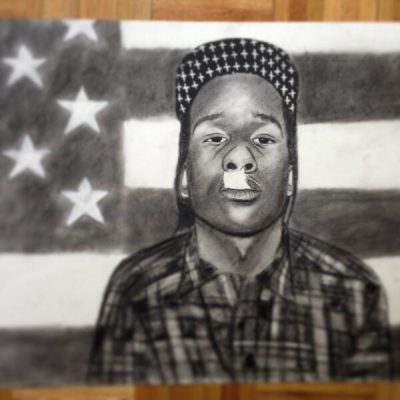 Asap Rocky, Hip-Hop, Influencer, Fashion, Collaborations Drawing