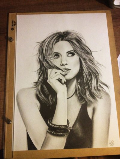 Ashley Benson, Celebrity, Model, Fashionista, Actress, Influencer Drawing