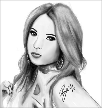 Ashley Benson, Celebrity, Actress, Performer, Model Drawing